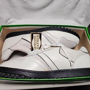 Vintage 1994 MacGregor Turf Shoes Men Size 13 NIB Deadstock Leather Cleats 90s